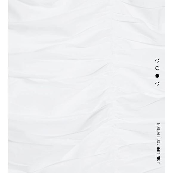 NWT Zara white draped poplin dress - Picture 8 of 8